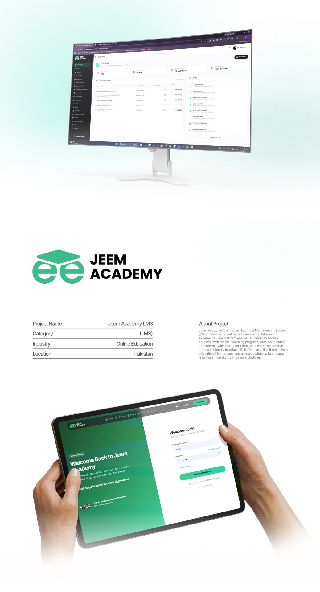 Custom Website Development For Jeem Academy — 11