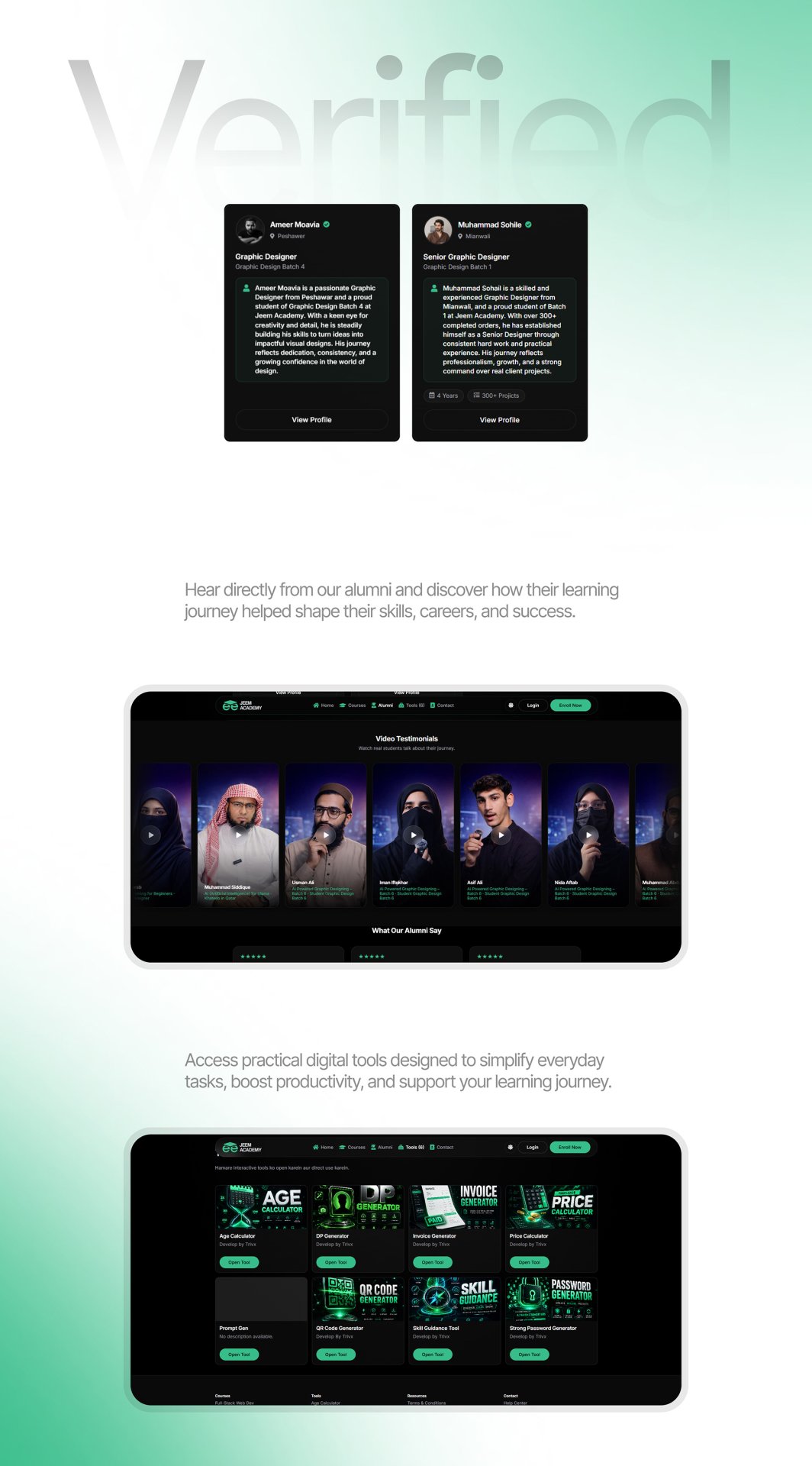 Custom Website Development For Jeem Academy — 5